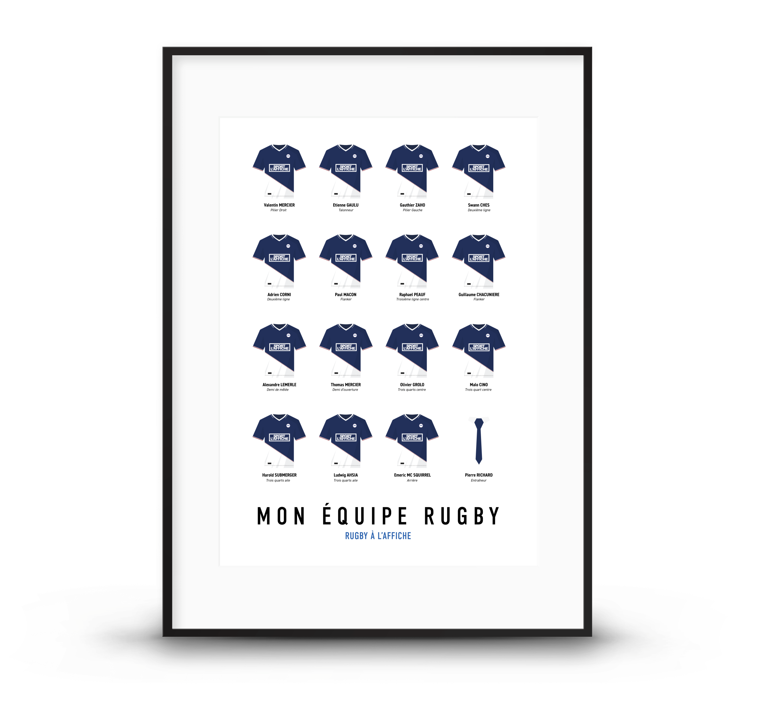 Créez une affiche de votre équipe de rugby amateur