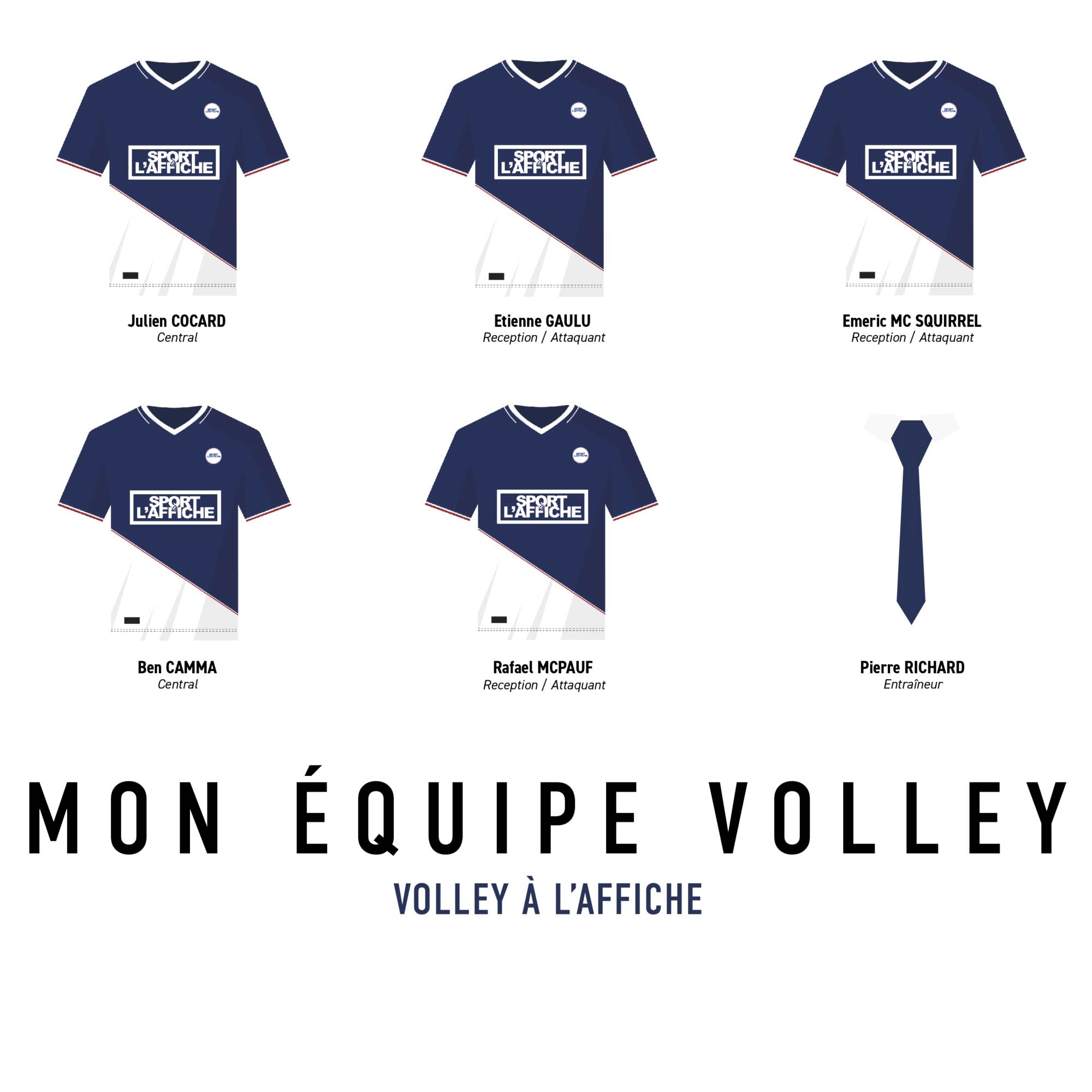 Créez une affiche de votre équipe de volleyball amateur