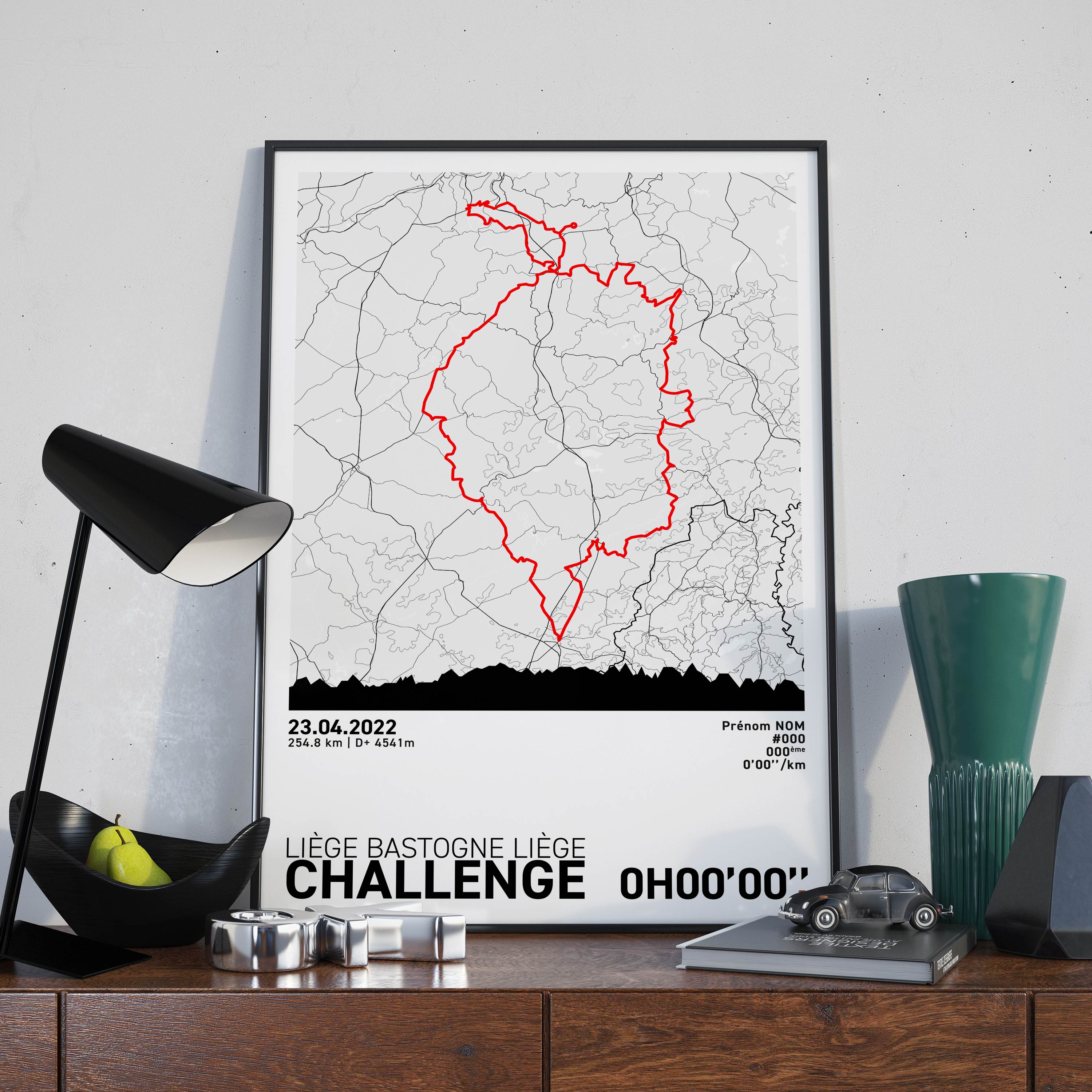 Affiche Cyclisme - Liège-Bastogne-Liège Challenge