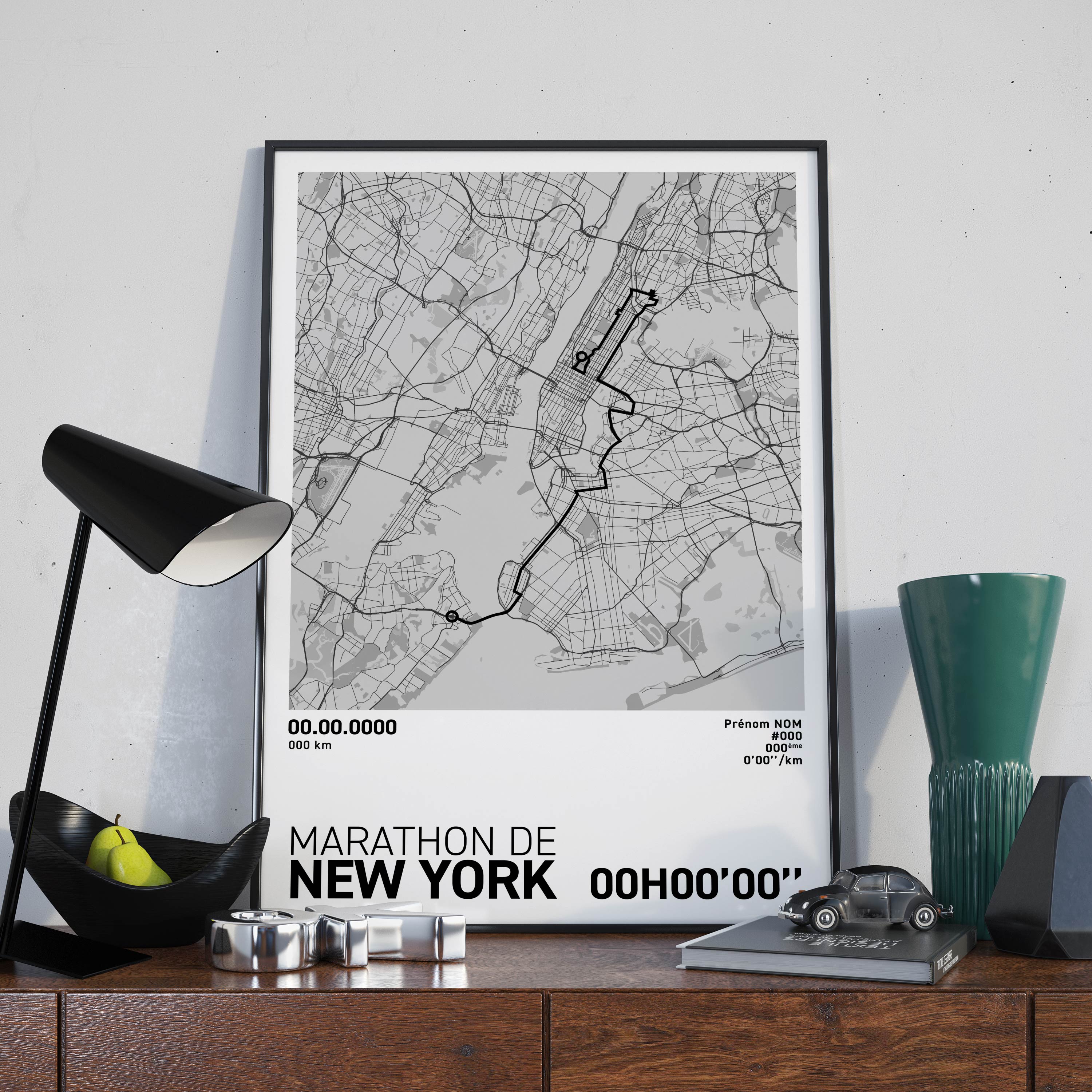 Affiche Running - Marathon de New-York