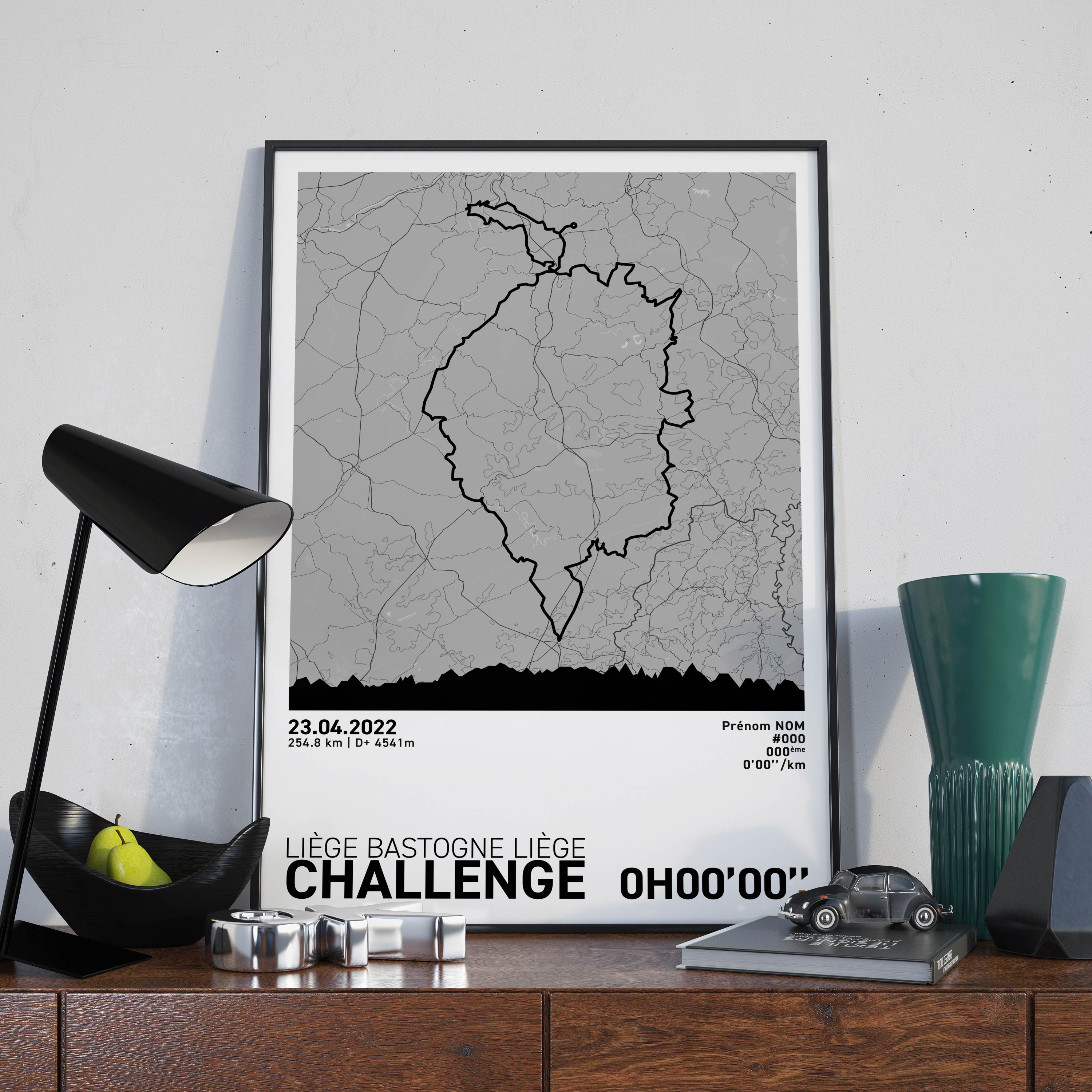 Affiche Cyclisme - Liège-Bastogne-Liège Challenge