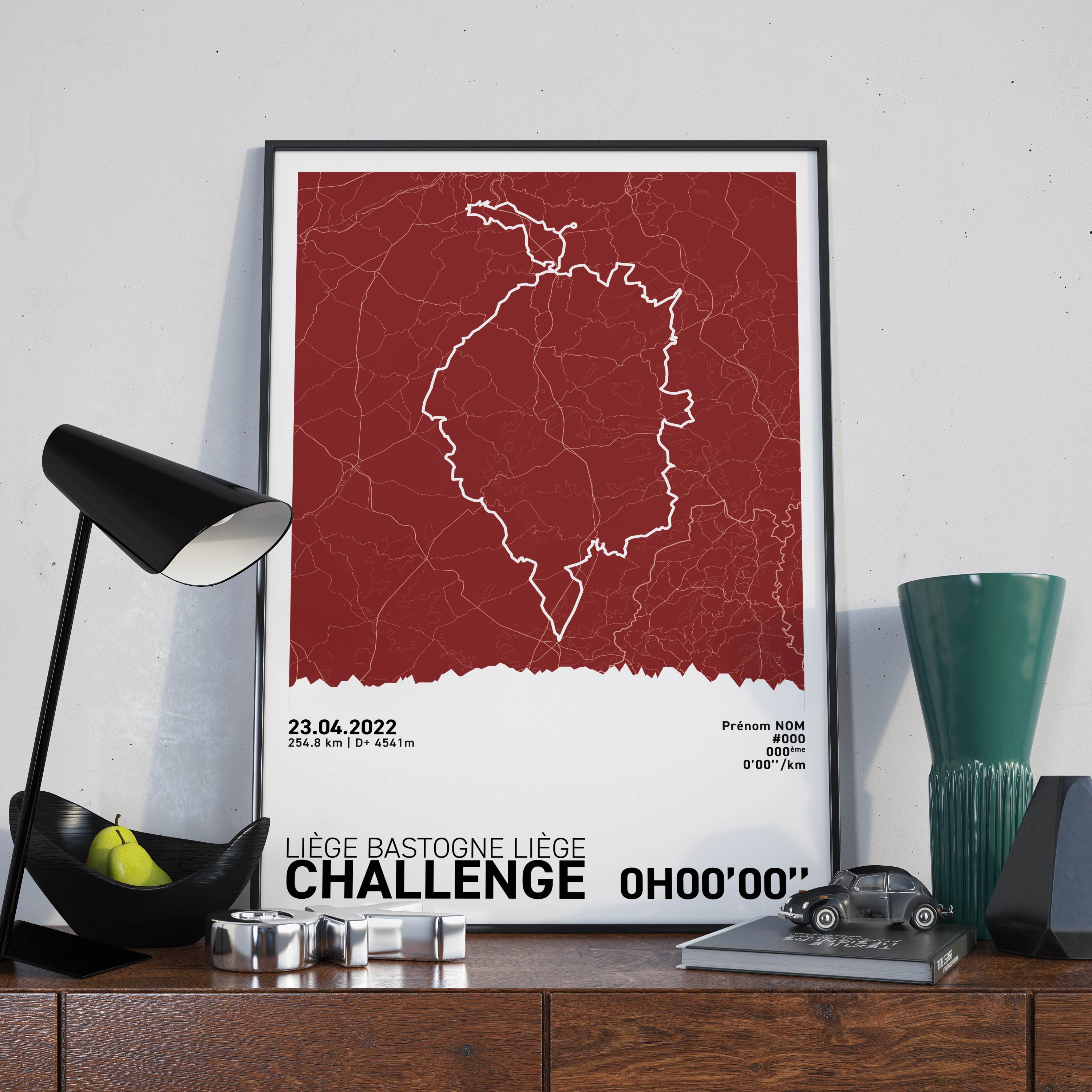 Affiche Cyclisme - Liège-Bastogne-Liège Challenge