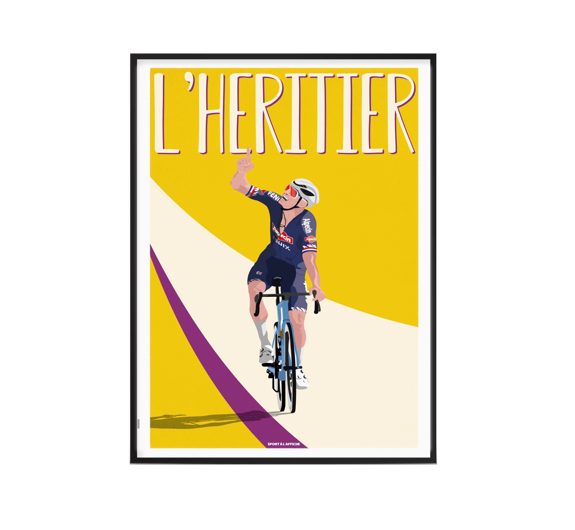 De France Velo Mathieu Van Der Poel Affiche Cyclisme Affiche