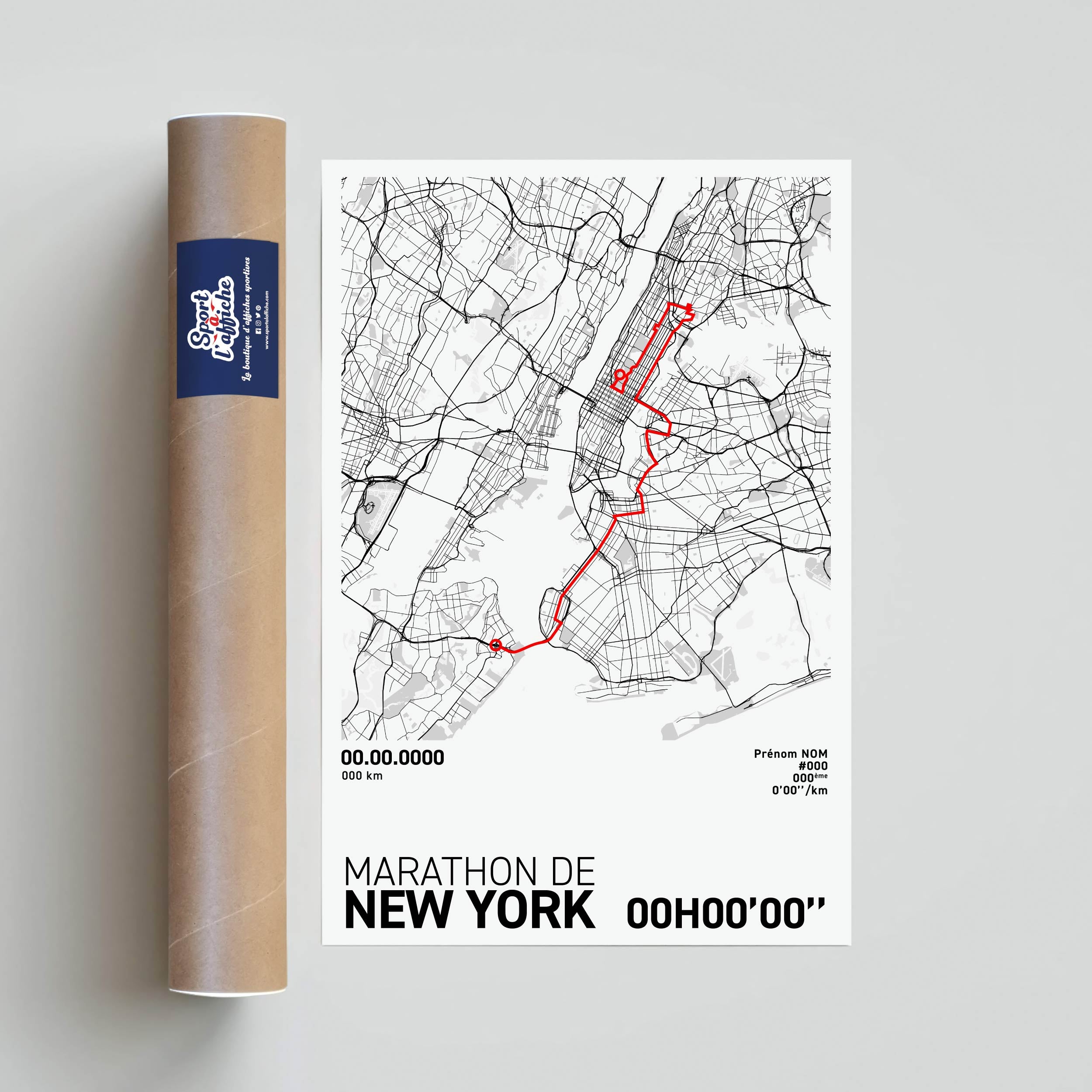 Affiche Running - Marathon de New-York