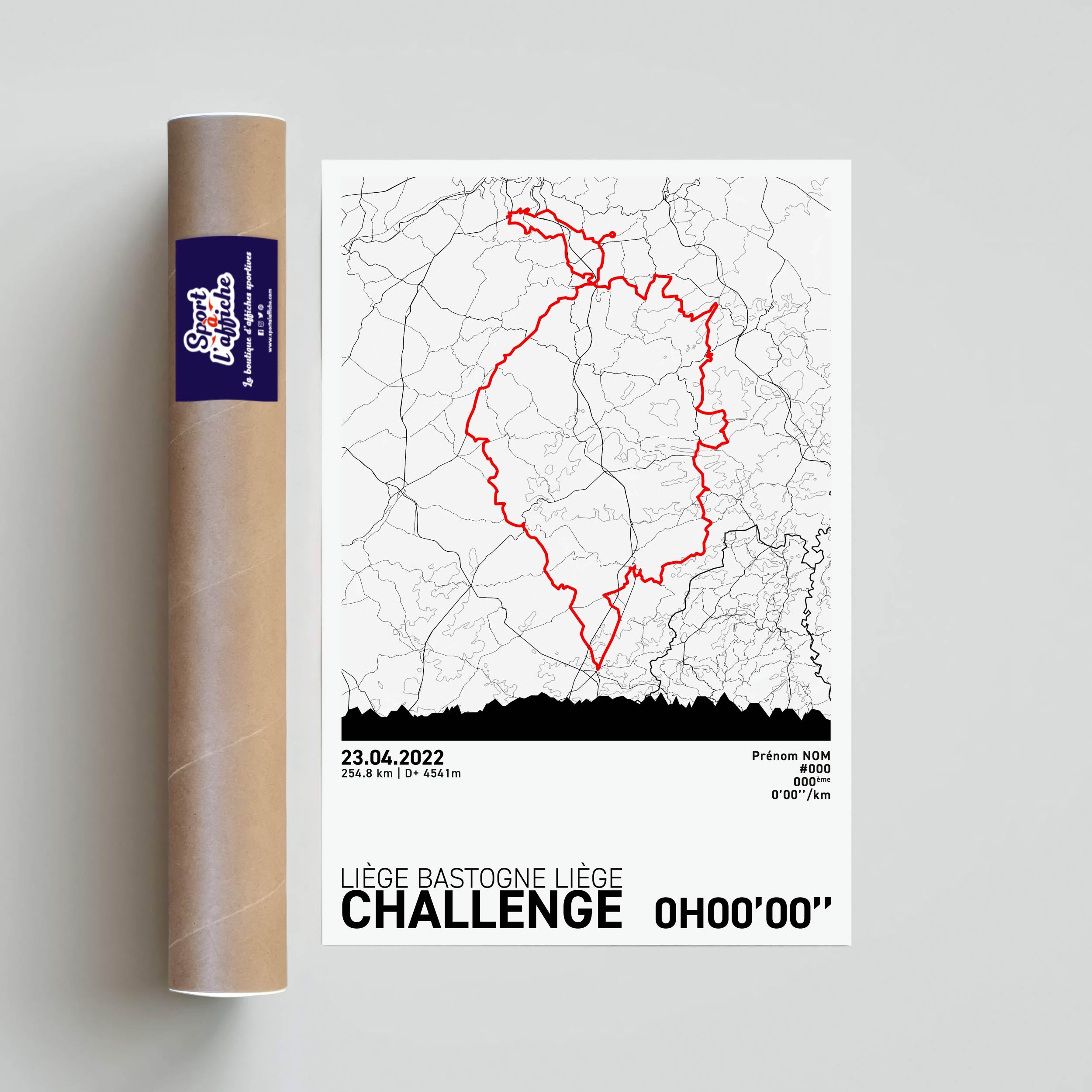 Affiche Cyclisme - Liège-Bastogne-Liège Challenge