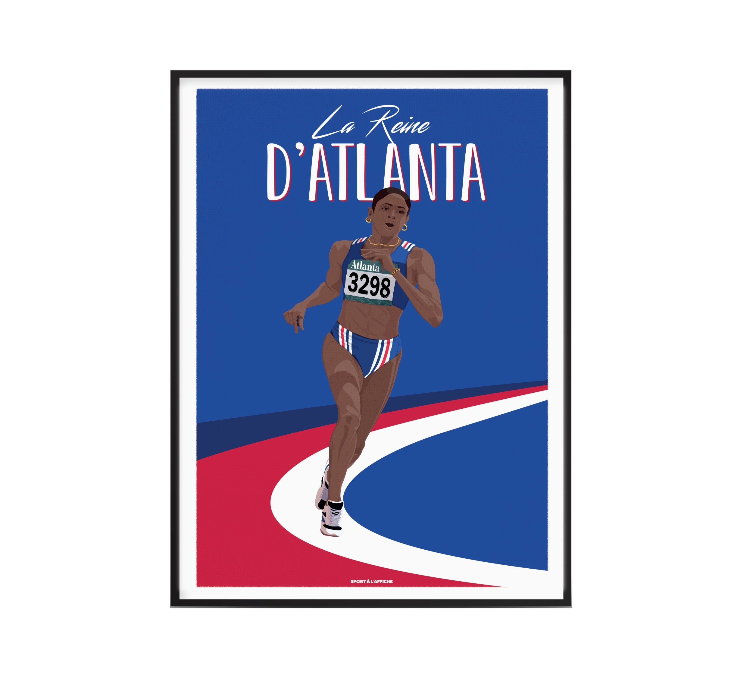 Affiche Athlétisme - Marie-Jo Reine d'Atlanta