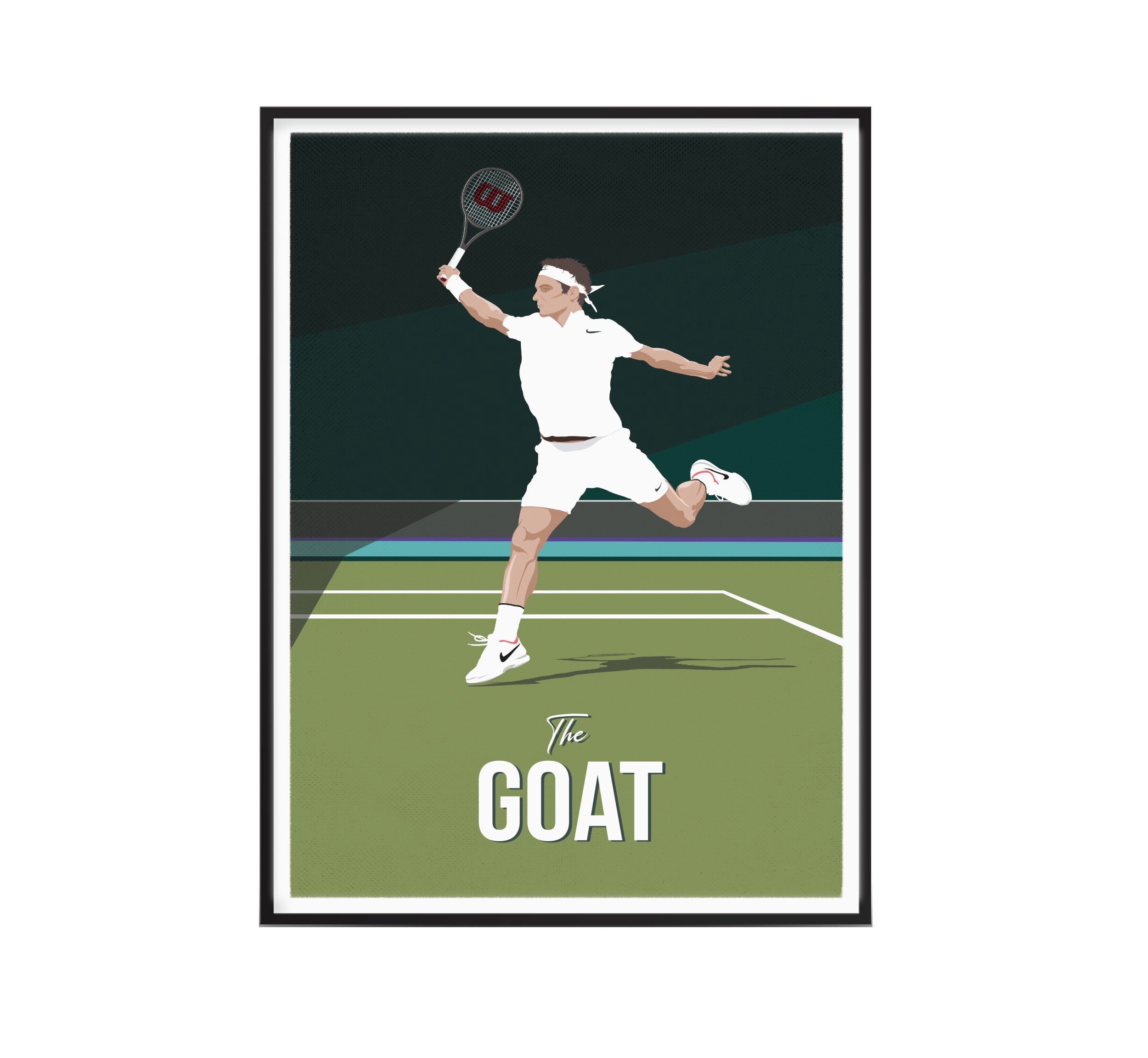 Affiche Tennis - Roger The Goat