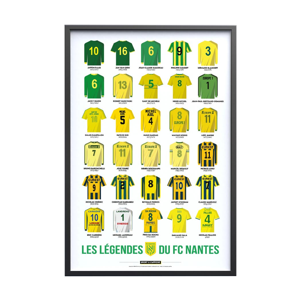 Affiche FC Nantes - Les légendes du FC Nantes