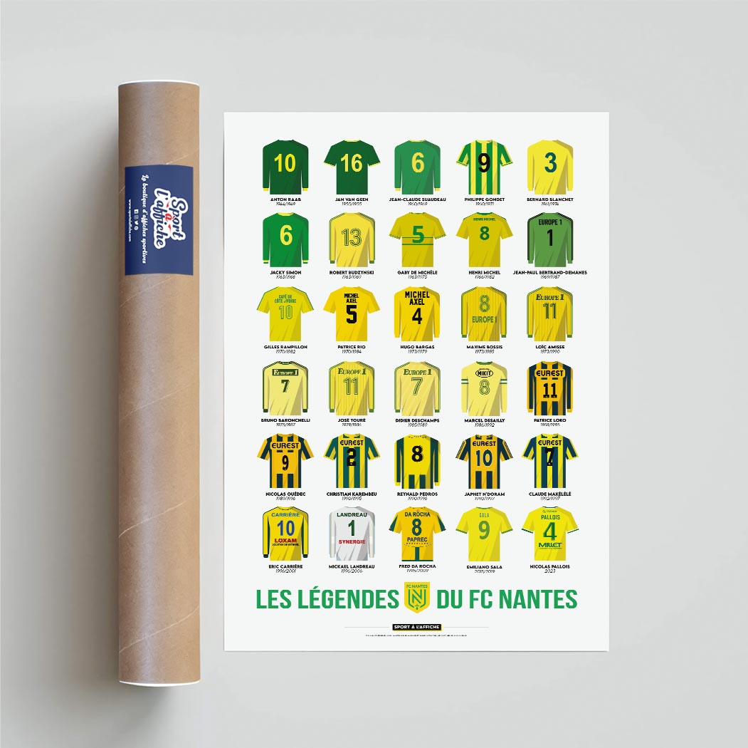 Affiche FC Nantes - Les légendes du FC Nantes