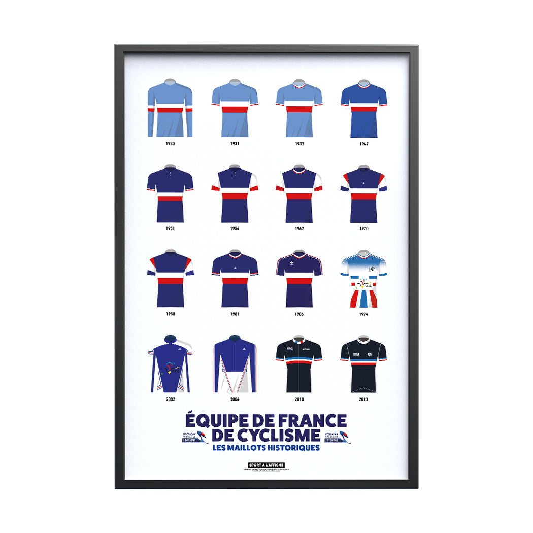 Affiche FFC - Maillots Historiques