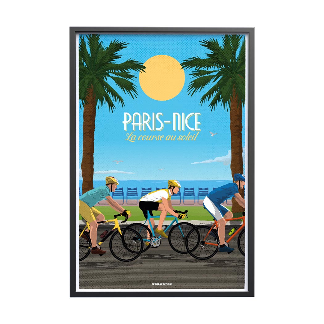 Affiche Cyclisme - Paris-Nice, La course au Soleil