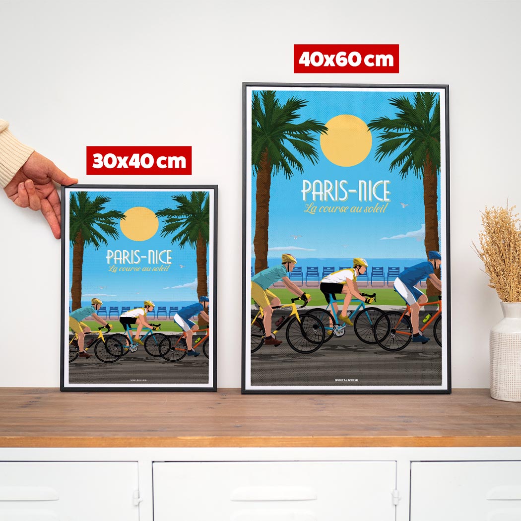 Affiche Cyclisme - Paris-Nice, La course au Soleil